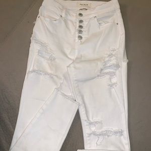 Custom**Distressed PAC Sun super stretch skinny